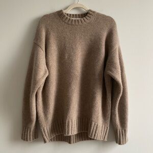 COS chunky pure cashmere crew neck sweater size S